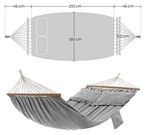 Függőágy, Songmics, szürke, 210x150 cm