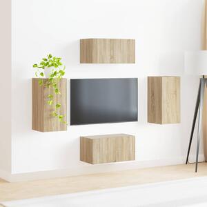 VidaXL 2 pcs Sonoma tölgy