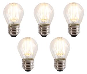 5 db E27-es dimmelhető LED izzó szett P45 4W 330lm 2100K