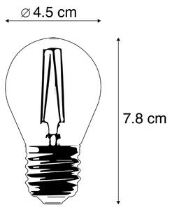 5 db E27-es dimmelhető LED izzó szett P45 4W 330lm 2100K