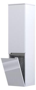 Oristo Silver szekrény 35.2x35.4x144 cm oldalt függő fehér OR33-SB2D-35-1-KKP