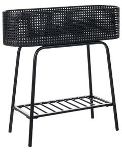 Virágállvány LINNAEA Fém 60 cm Fekete