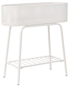 Virágállvány LINNAEA Fém 60 cm Fehér