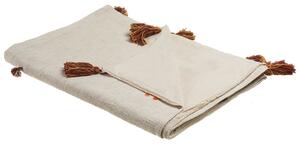 Takaró KHANDWA Pamut 130 x 180 cm Bézs