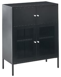 Vitrin ESHOLT Fém 80 cm Fekete