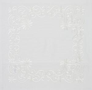 Dekoratív párnahuzat BLOSSOM ORNAMENT 40x40 cm, fehér