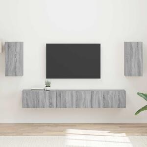 VidaXL TV szekrény garnitúra 5 pcs Szürke Sonoma Faanyag