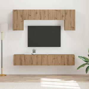 VidaXL TV szekrény garnitúra 4 pcs Szürke Sonoma Faanyag