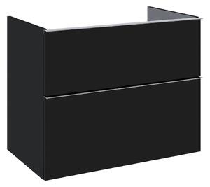 Elita Look szekrény 80x44.9x63.5 cm Függesztett, mosdó alatti fekete 168111