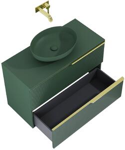 Elita Soho szekrény 100x45.3x63.5 cm Függesztett, mosdó alatti zöld 169085