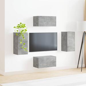 VidaXL 2 pcs Beton Szürke