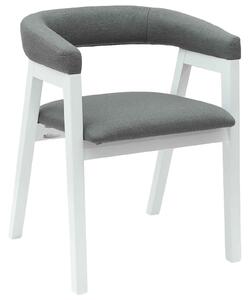 VidaXL Étkező Székek 2 pcs Fehér 54 x 57 x 73 cm Tömör Gumi Fa
