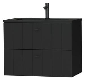 Tiger Maryport szekrény 80x45x60 cm Függesztett, mosdó alatti fekete 1495028901