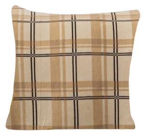 Mikroplüss párnahuzat PLAID 45x45 cm, krémszínű