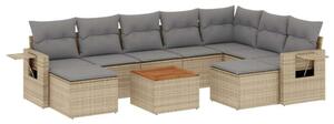 VidaXL Polyrattan Kerti Ülőgarnitúra - 10 részes