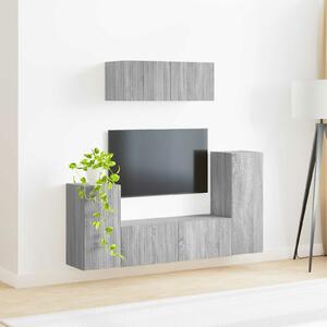 VidaXL 4 pcs Szürke Sonoma