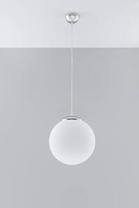 Sollux Lighting Ugo függőlámpa 1x60 W fehér-króm SL.0264