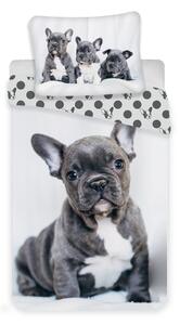 Jerry Fabrics Bulldog ágyneműhuzat - 140 x 200 cm / 70 x 90 cm
