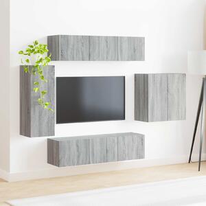 VidaXL 6 pcs Szürke Sonoma