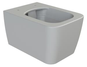 CeraStyle HERA MATT SZÜRKE - porcelán fali WC - perem nélküli - rejtett szerelésű - mély öblítés
