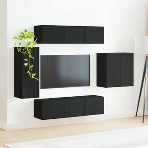 VidaXL 6 pcs Fekete