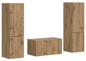 VidaXL 3 pcs Artisan tölgy