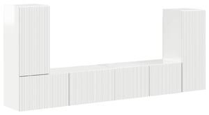 VidaXL 4 pcs Magas Fényű Fehér