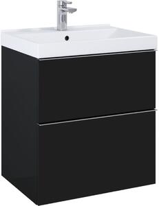 Elita Look szekrény 60x44.9x63.5 cm Függesztett, mosdó alatti fekete 168105