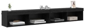 VidaXL TV Fali Szekrények Panama 2 pcs Fekete tölgy 100 x 30 x 30 cm