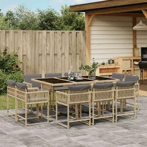 VidaXL Polyrattan Kerti Étkezőgarnitúra - 11 részes