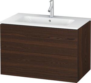 Duravit L-Cube szekrény 82x48.1x55 cm Függesztett, mosdó alatti dió LC624106969