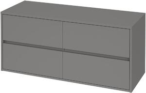Cersanit Crea szekrény 119.4x44.7x53 cm Függesztett, mosdó alatti szürke S931-006