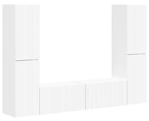 VidaXL TV szekrény garnitúra 6 pcs Fehér Faanyag