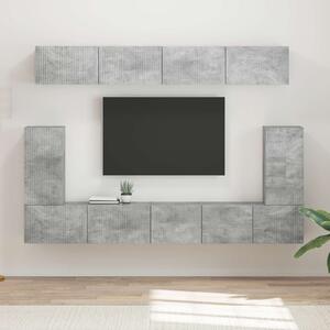 VidaXL TV szekrény garnitúra 5 pcs Beton Szürke Faanyag