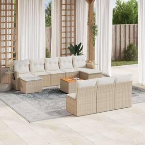 VidaXL Polyrattan Kerti Ülőgarnitúra - 11 részes - Bézs