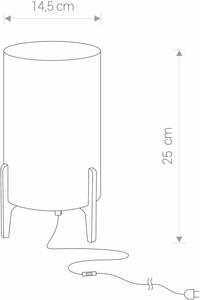 Nowodvorski Lighting Rocket asztali lámpa 1x40 W szürke-fa 8448