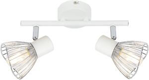 Candellux Fly mennyezeti lámpa 2x40 W fehér-króm 92-61966