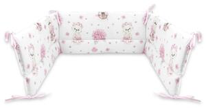 Baby Shop fejvédő kiságyba - Balerina maci rózsaszín