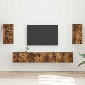 VidaXL TV szekrény garnitúra 5 pcs Füstölt tölgy Faanyag