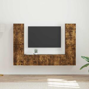 VidaXL TV szekrény garnitúra 6 pcs Füstölt tölgy Faanyag