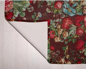 Still Life piros pamutkeverék futószőnyeg, 55 x 135 cm - Velvet Atelier