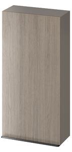 Cersanit Virgo szekrény 40x17.95x80 cm oldalt függő szürke-tölgy S522-038