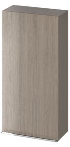 Cersanit Virgo szekrény 40x17.95x80 cm oldalt függő szürke-tölgy S522-037