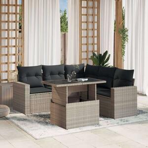 VidaXL Polyrattan Kerti Ülőgarnitúra - 6 részes