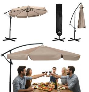 Plonos PL-881 összecsukható kerti napernyő, 8 szegmenses, 350 cm, huzattal