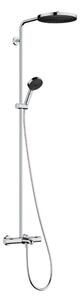 Hansgrohe Pulsify S Puro - Zuhanyszett fürdőtermosztáttal, átmérő 26 cm, 3 vízsugár, EcoSmart, króm 24232000