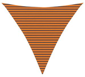 VidaXL Napernyő vitorla Narancs és Barna 4,5 x 4,5 x 4,5 m