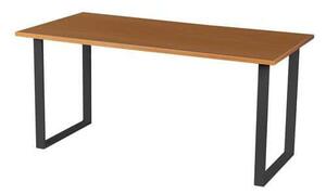 Viva Square irodai asztal, 180 x 80 x 75 cm, egyenes kivitel, antracit lábakkal, bükk