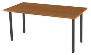 Viva Standard irodai asztal, 120 x 80 x 75 cm, egyenes kivitel, antracit lábakkal, bükk