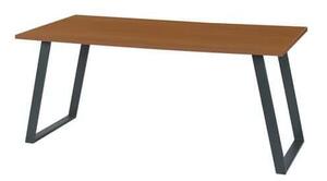 Viva Shape irodai asztal, 140 x 80 x 75 cm, egyenes kivitel, antracit lábakkal, bükk
